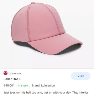 lululemon Baller Hat lll. *pink taupe